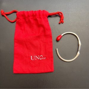 Red Match Silver Bracelet Uno de 50